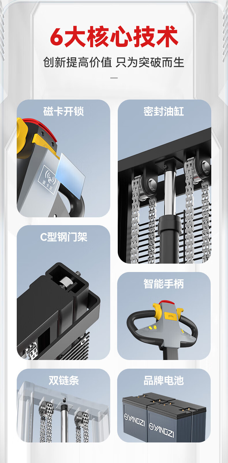 揚(yáng)子全電動(dòng)堆高車CDD-C(圖2)